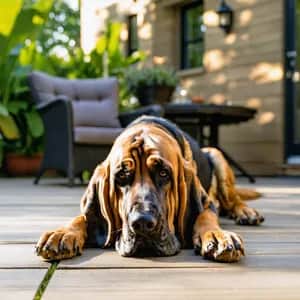 Bloodhound dog breed - friendly large sized dog similar to Basset Hound