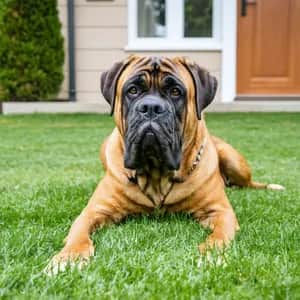 Bullmastiff dog breed - friendly large sized dog similar to Mastiff