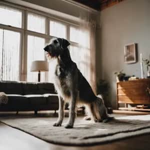 Irish Wolfhound dog breed - friendly giant sized dog similar to Afghan Hound