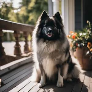 Keeshond dog breed - friendly medium sized dog similar to Chow Chow