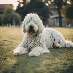 Komondor dog breed - friendly large sized dog similar to Great Pyrenees