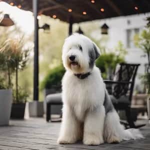 Old English Sheepdog dog breed - friendly large sized dog similar to Bearded Collie