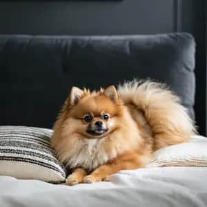 Pomeranian dog breed - friendly toy sized dog similar to Keeshond