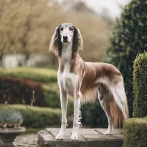 Saluki dog breed - friendly large sized dog similar to Afghan Hound