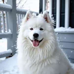 Samoyed dog breed - friendly medium sized dog similar to Keeshond