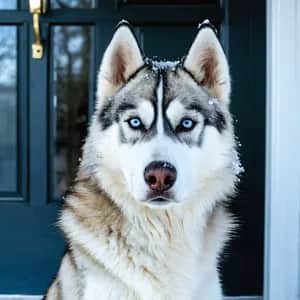 Siberian Husky dog breed - friendly medium sized dog similar to Samoyed