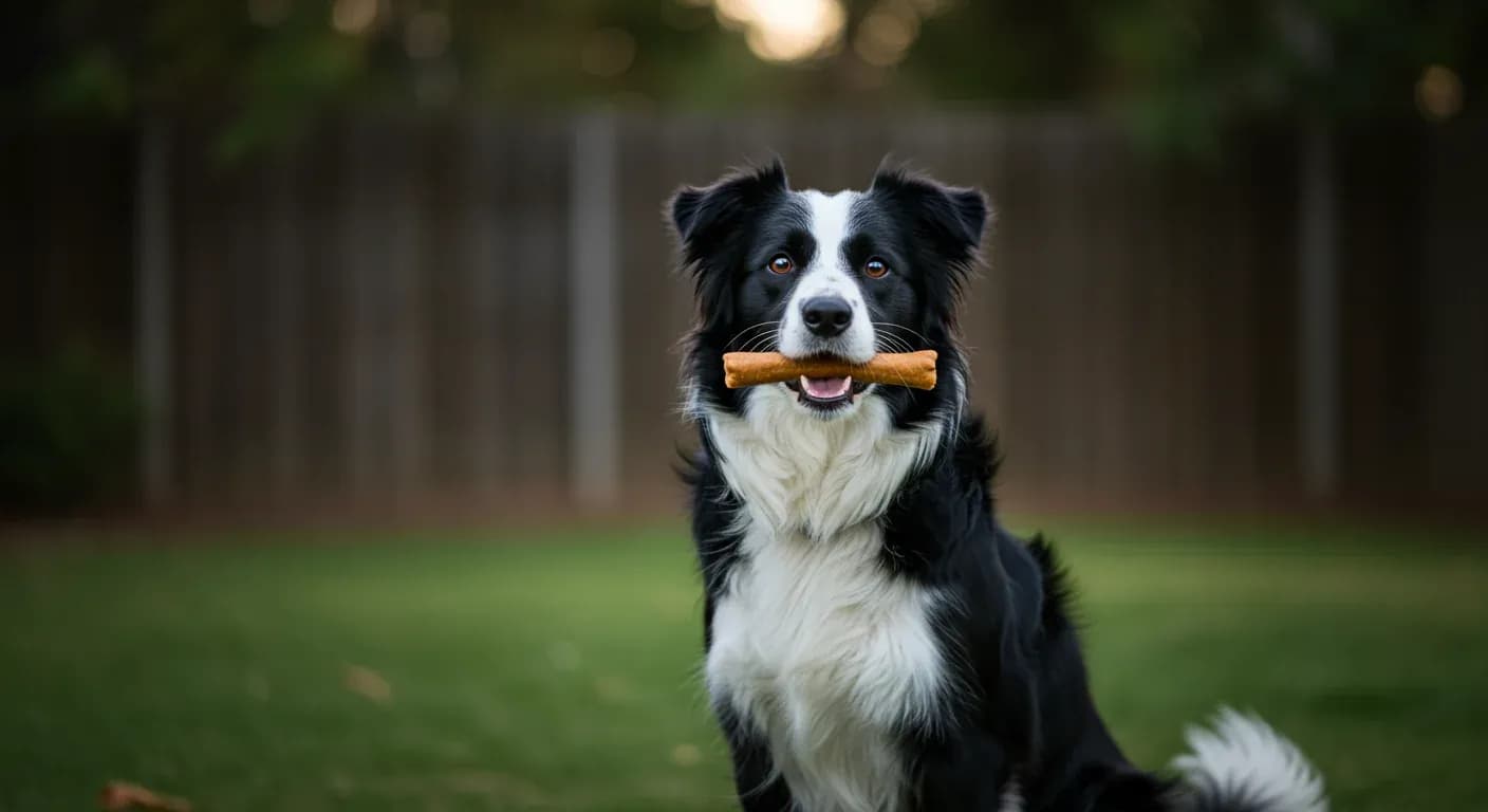 Alert Border Collie with black and white coat sitting attentively during training, demonstrating the breed's intelligence and focus that makes them highly trainable when their energy is properly channeled