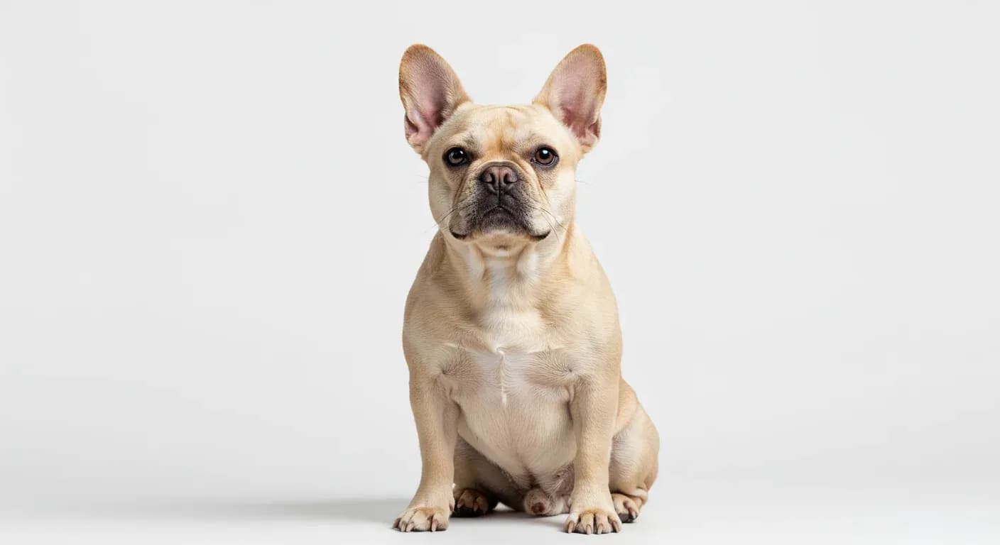 Close-up portrait of a French Bulldog showcasing its distinctive bat-like ears that require regular cleaning due to their unique structure