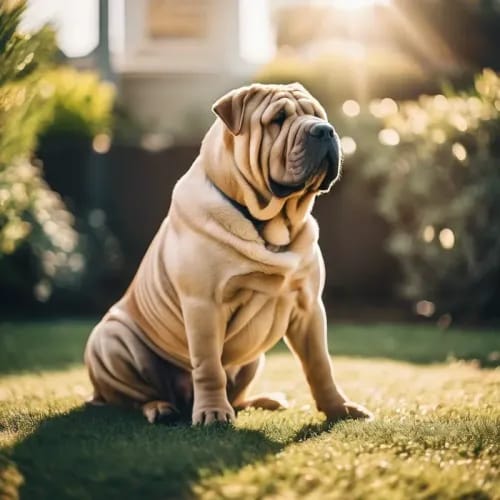 Shar Pei dog breed - independent medium sized dog